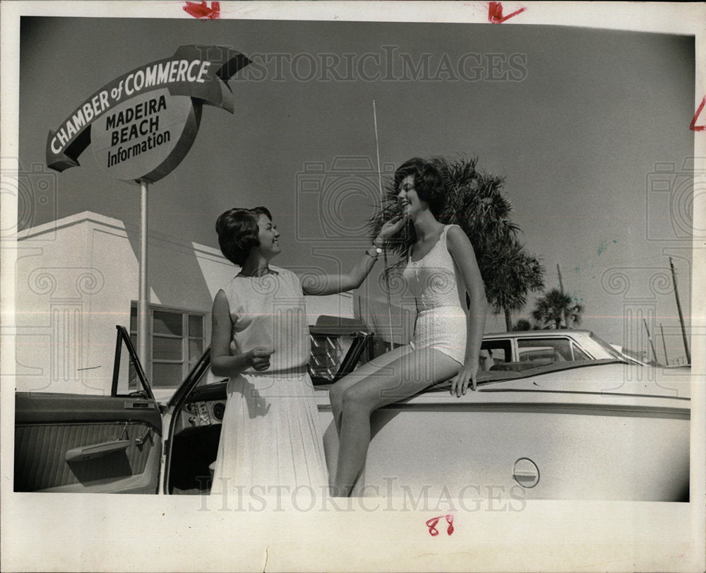 1966 Press Photo Linda Hodge Miss Madeira Beach Contest - Historic Images