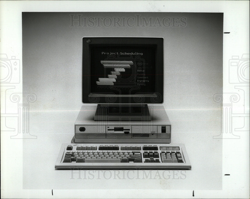 1987 Press Photo IBM Personal System Model Part Network - Historic Images