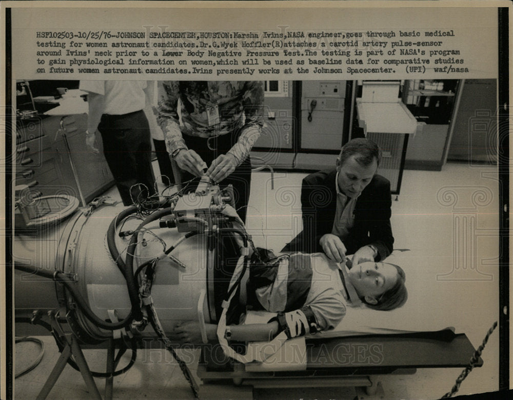 1976 Press Photo Marsha Ivins NASA Engineer Astronaut - Historic Images
