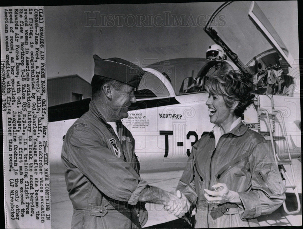 1963 Press Photo Jane Ford Beverly Hills Charles base - Historic Images