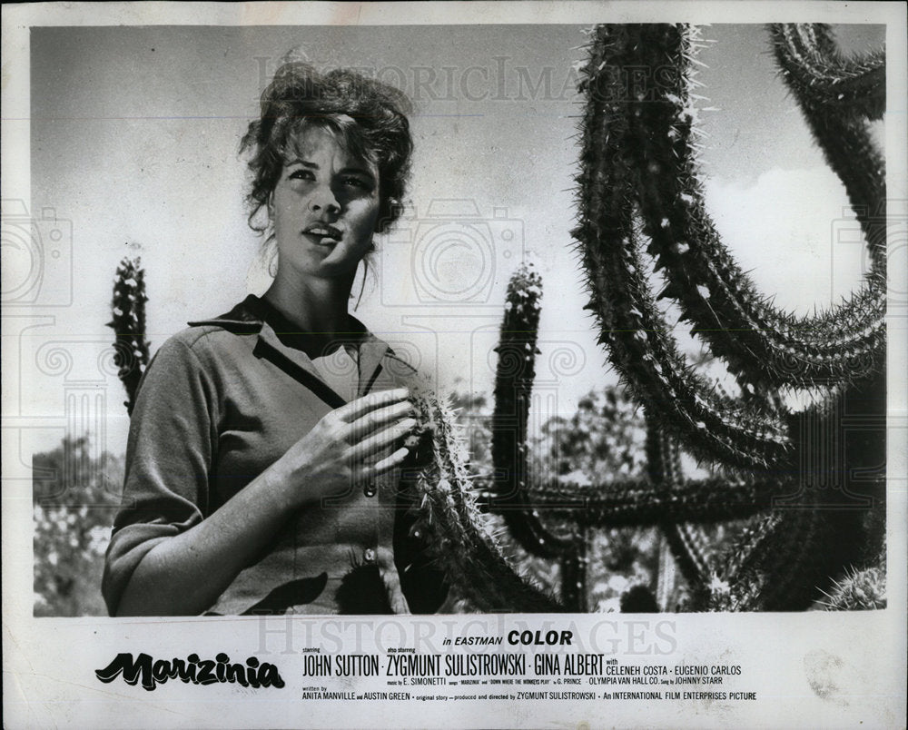 1962 Press Photo Gina Albert Marizinia Film Actress - Historic Images