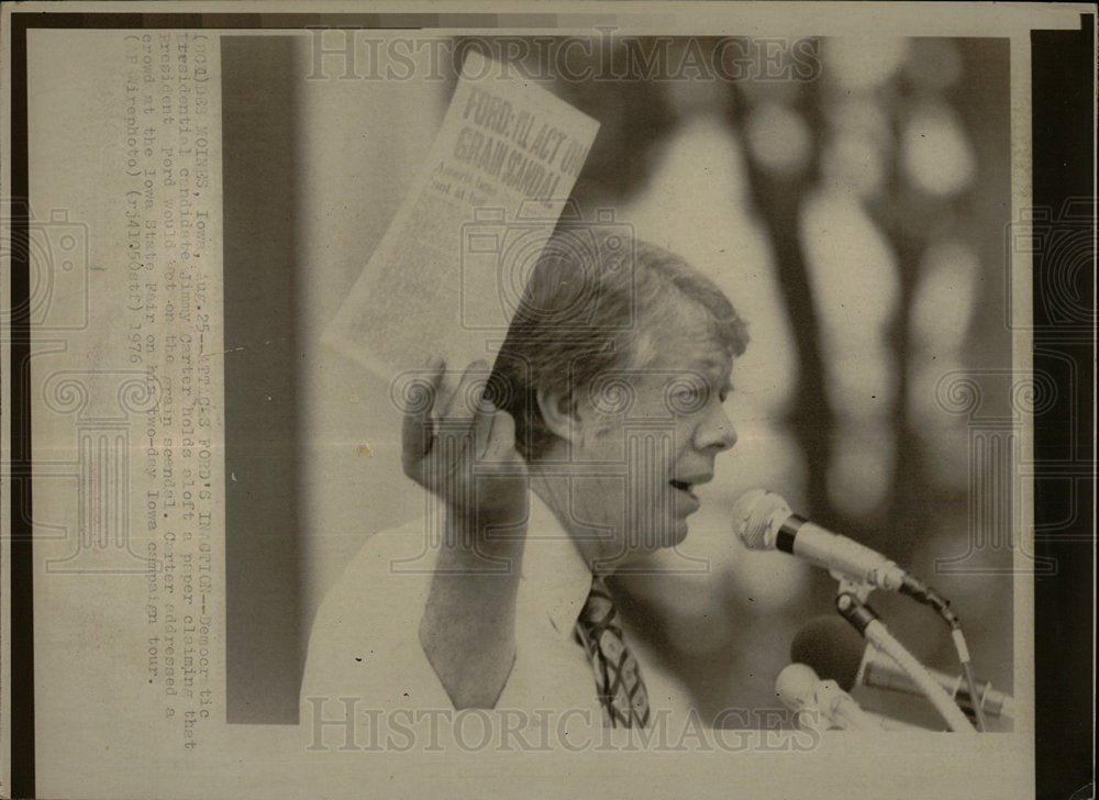 1976 Press Photo Jimmy Carter President Politician - Historic Images