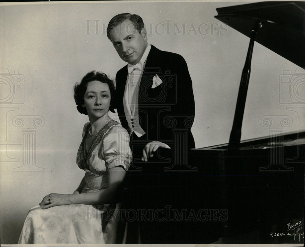 1953 Press Photo Newmenoff Luboshutz Denver Symphony - Historic Images