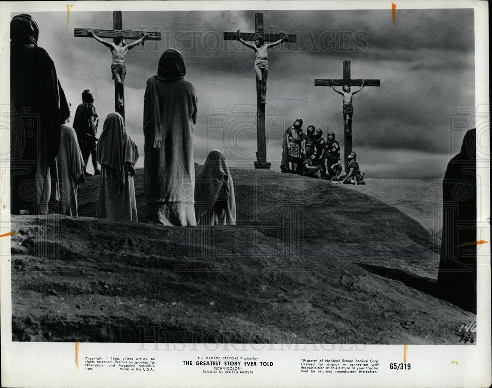 1975 Press Photo Greatest Story Ever Told movie scene - Historic Images