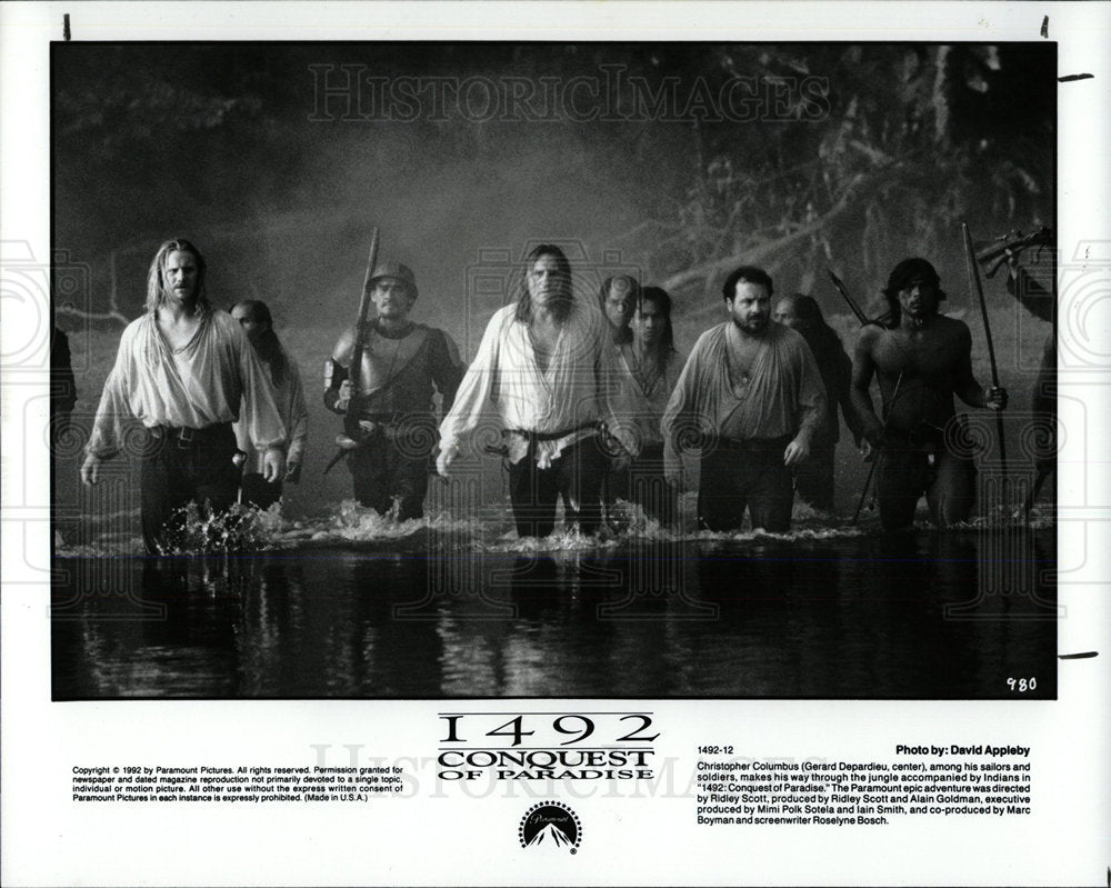 1992 Press Photo 1492 Conquest of Paradise Movie - Historic Images