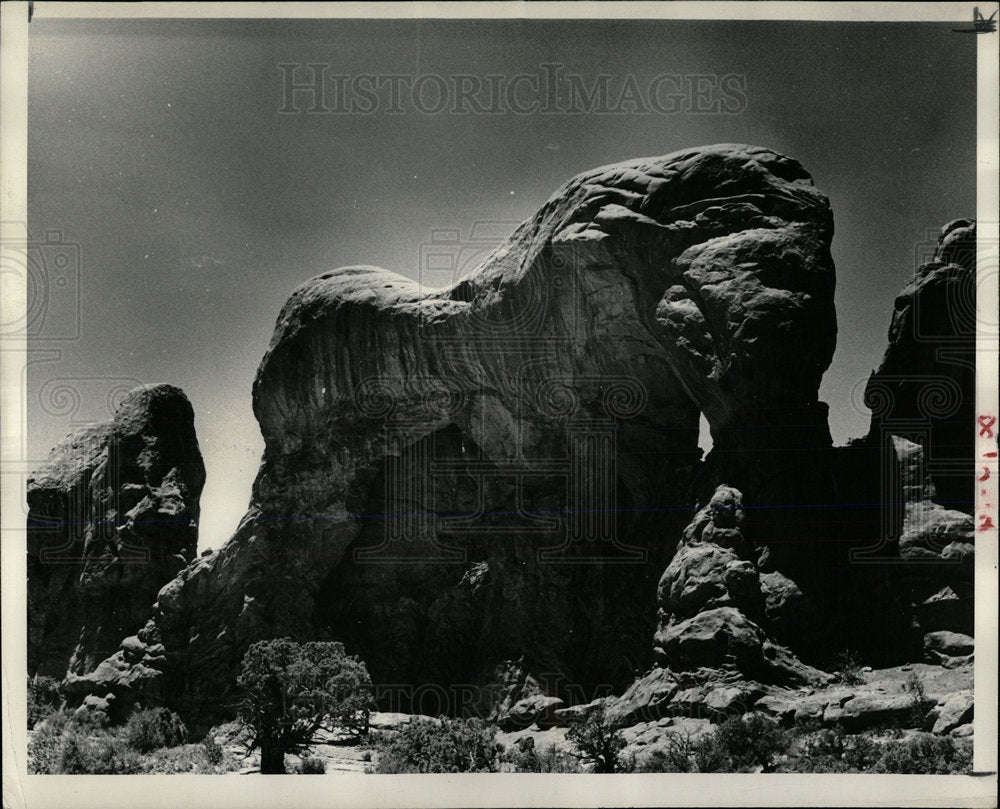 1958 Press Photo Wagon road Monument Few Trails area - Historic Images