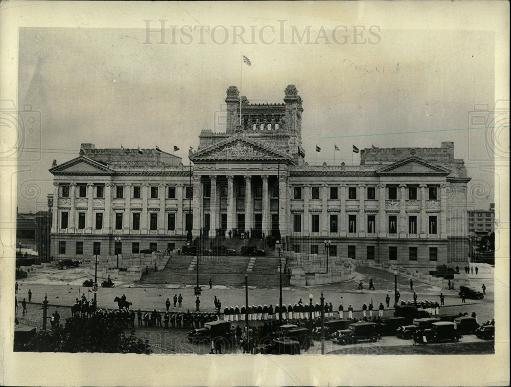 1933 Press Photo Uruguayan legislative palce Montevideo - Historic Images