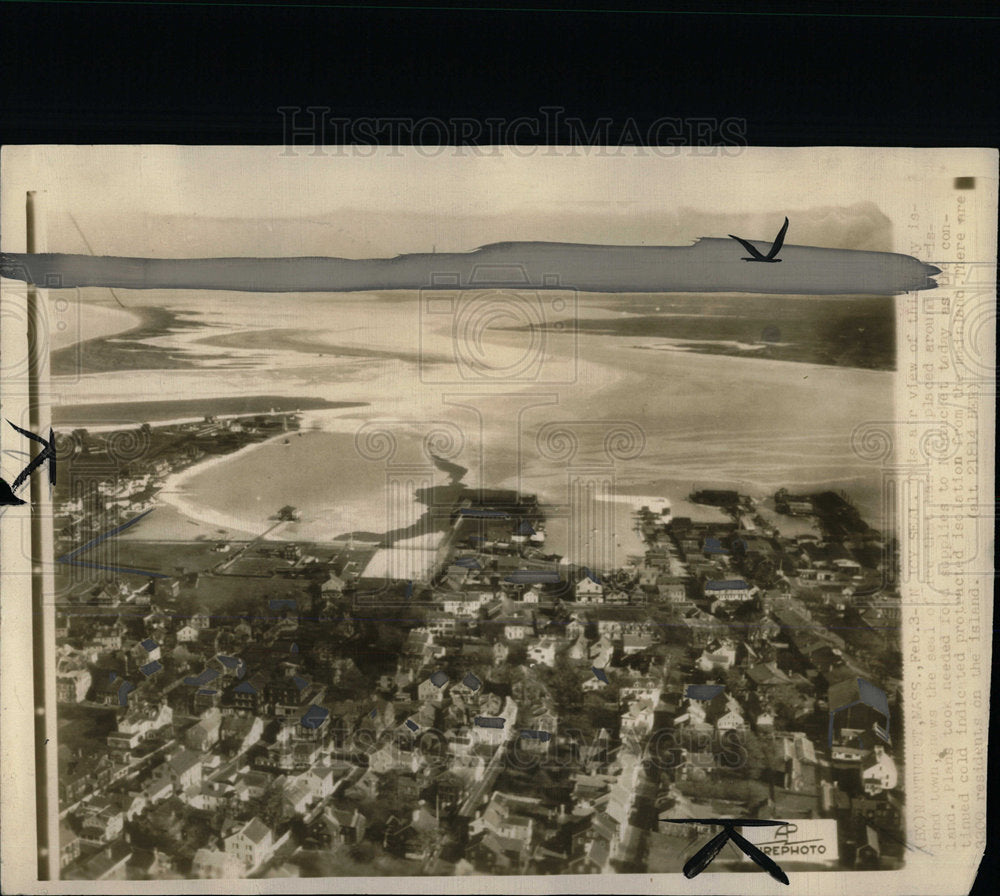 1936 Press Photo Nantucket Mass Isolation Residents - Historic Images