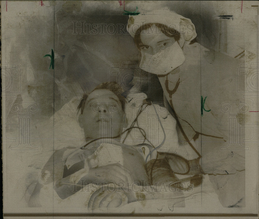 1967 Press Photo Louis Washakansky heart transplant - Historic Images