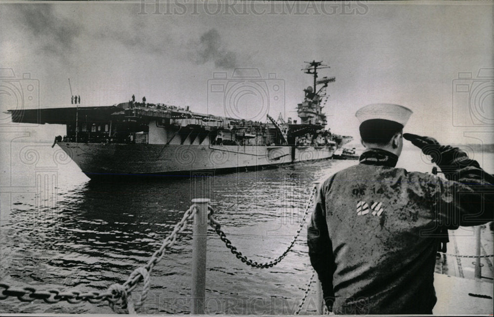 1965 Press Photo Seaman Bruce Nieminen Shangri La Navy - Historic Images