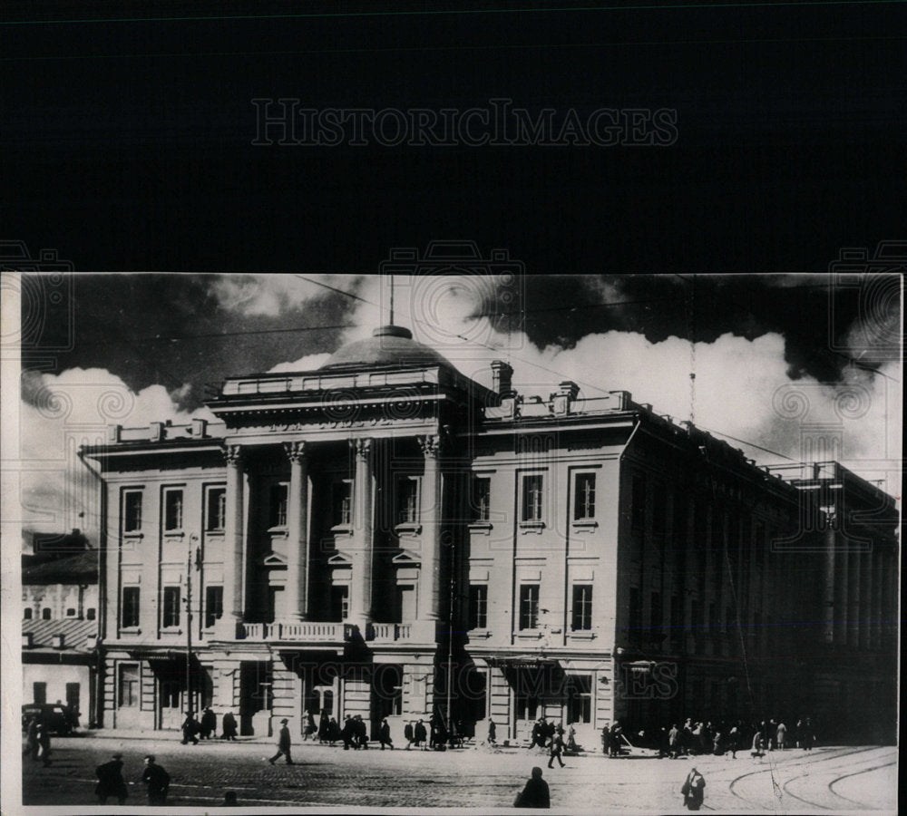 1953 Press Photo House of Trade Unions Building Moscow - Historic Images