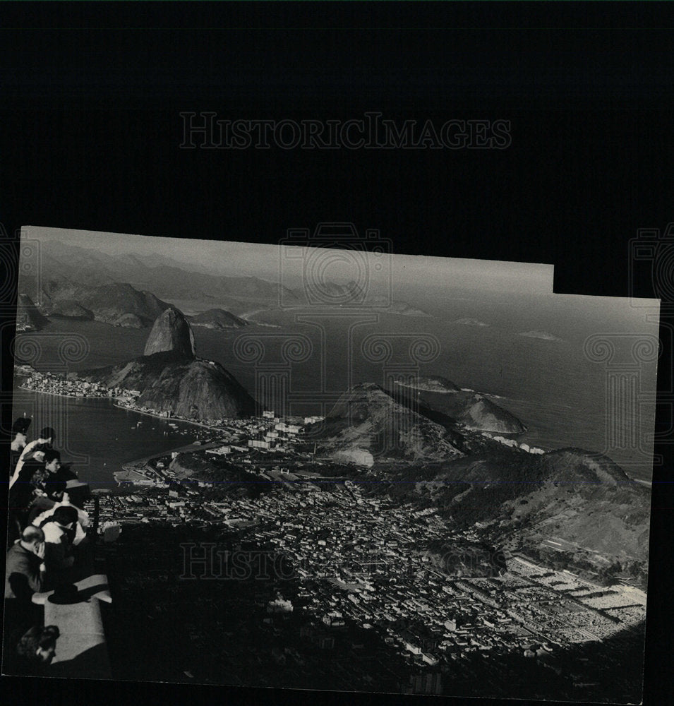 Press Photo Aerial View City Rio De Janeiro Brazil - Historic Images