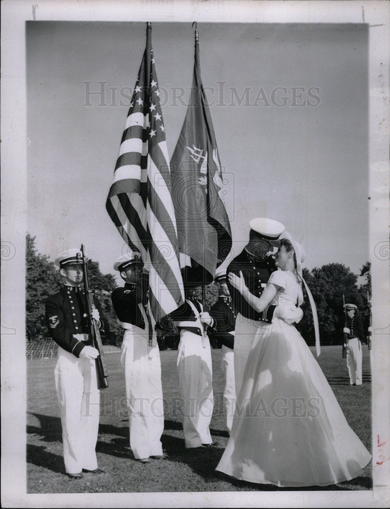 1956 Press Photo June Week United States Naval Academy - Historic Images