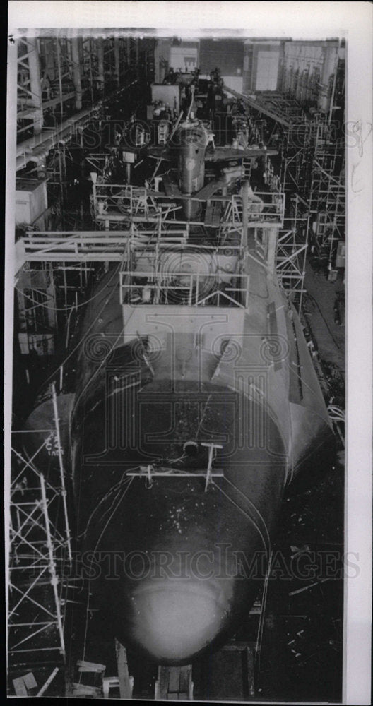 1963 Press Photo Navy Vessel Submarine Jack - Historic Images