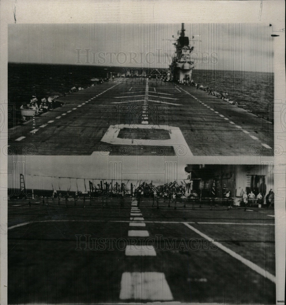 1955 Press Photo USS Essex - Historic Images