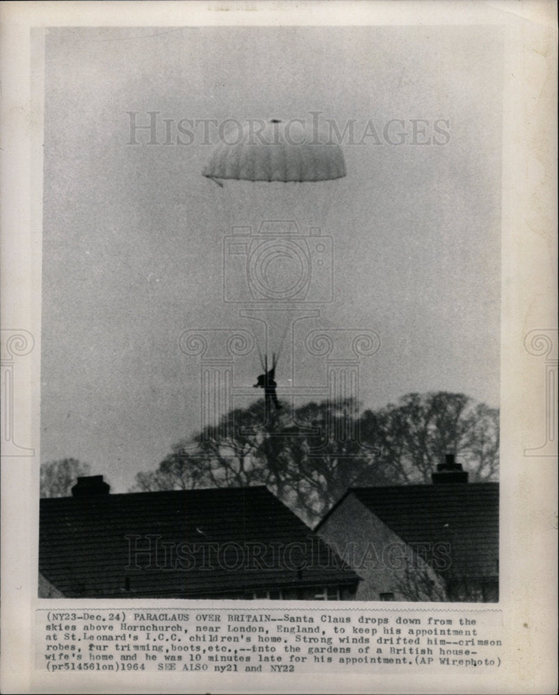 1964 Press Photo Santa Claus - Historic Images