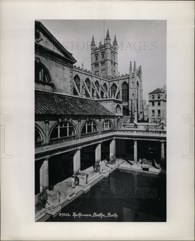 1953 Press Photo The Roman Baths - Historic Images