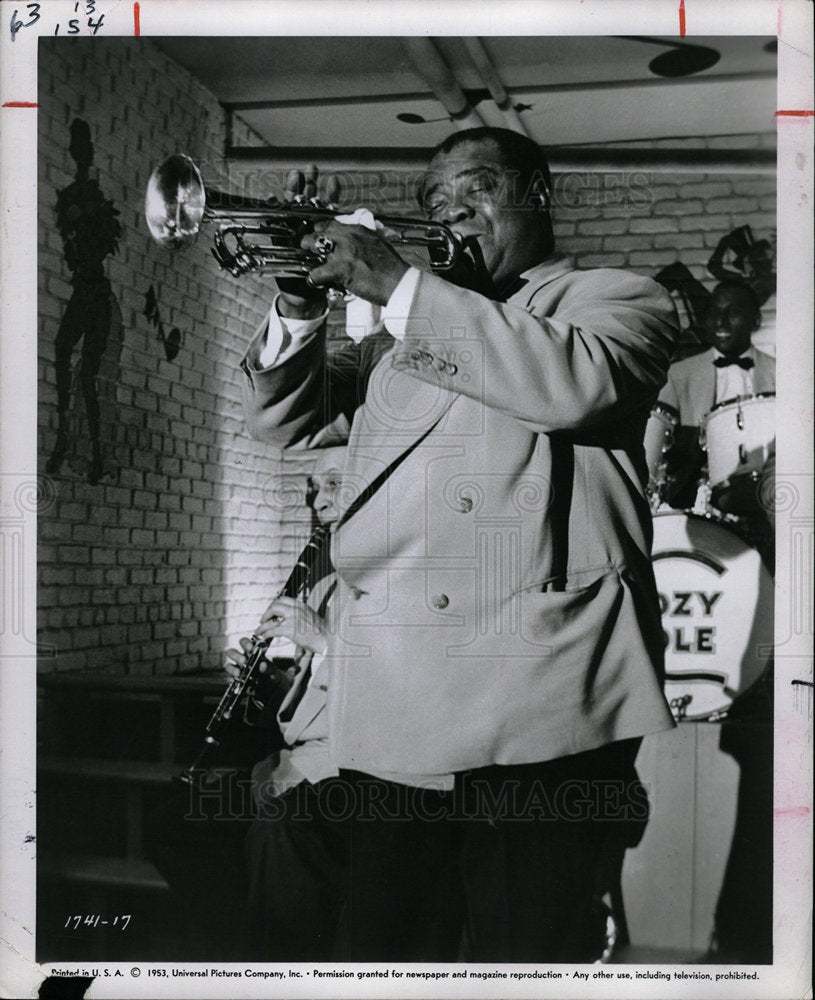1988 Press Photo Musician Louis Armstrong Trumpet - Historic Images