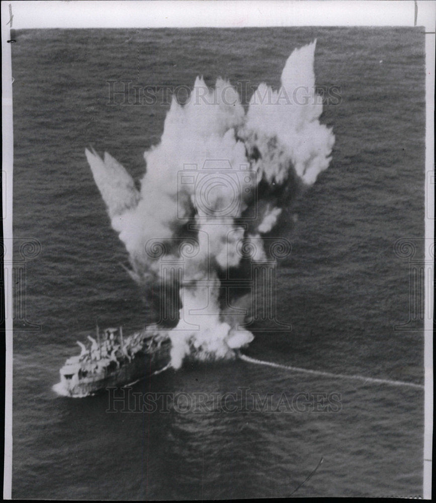 1956 Press Photo Torpedo Excercise Submarine Segundo - Historic Images