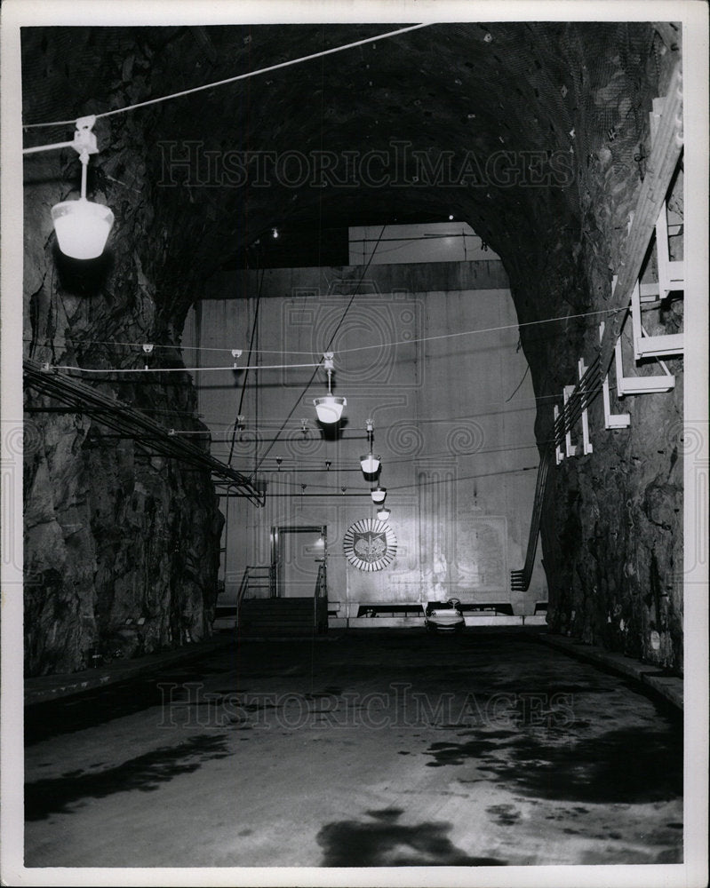 Press Photo Air Defense Operations Center Underground - Historic Images