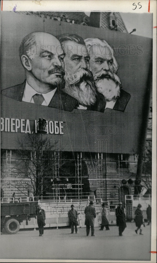 1966 Press Photo Communist Day honors Soviet Hereos - Historic Images