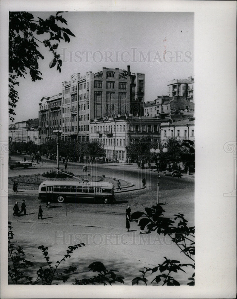 1948 Press Photo Stalin Square Kiev Russia - Historic Images