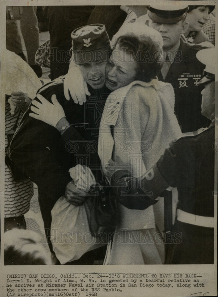 1968 Press Photo Darrel D. Wright Miramar Naval Air - Historic Images