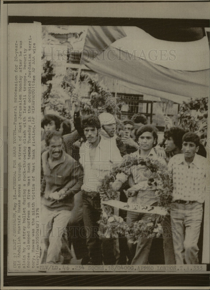 1976 Press Photo Abdullah Mustafa Hawas East Jerusalem - Historic Images