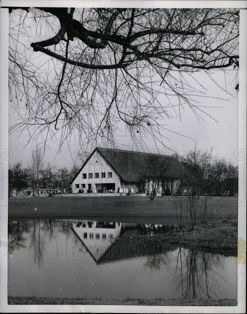 1953 Press Photo Britain Tea House In Berlin - Historic Images