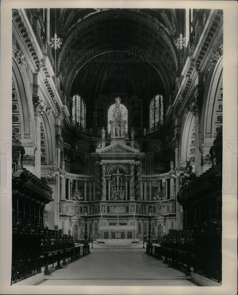 1953 Press Photo St Paul Cathedral Choir - Historic Images