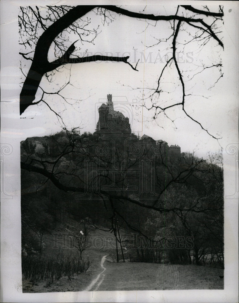 1950 Press Photo Marksburg Castle Bruagach - Historic Images