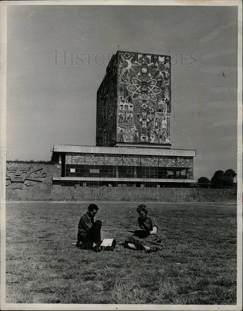 1960 Press Photo students at University of Mexico - Historic Images