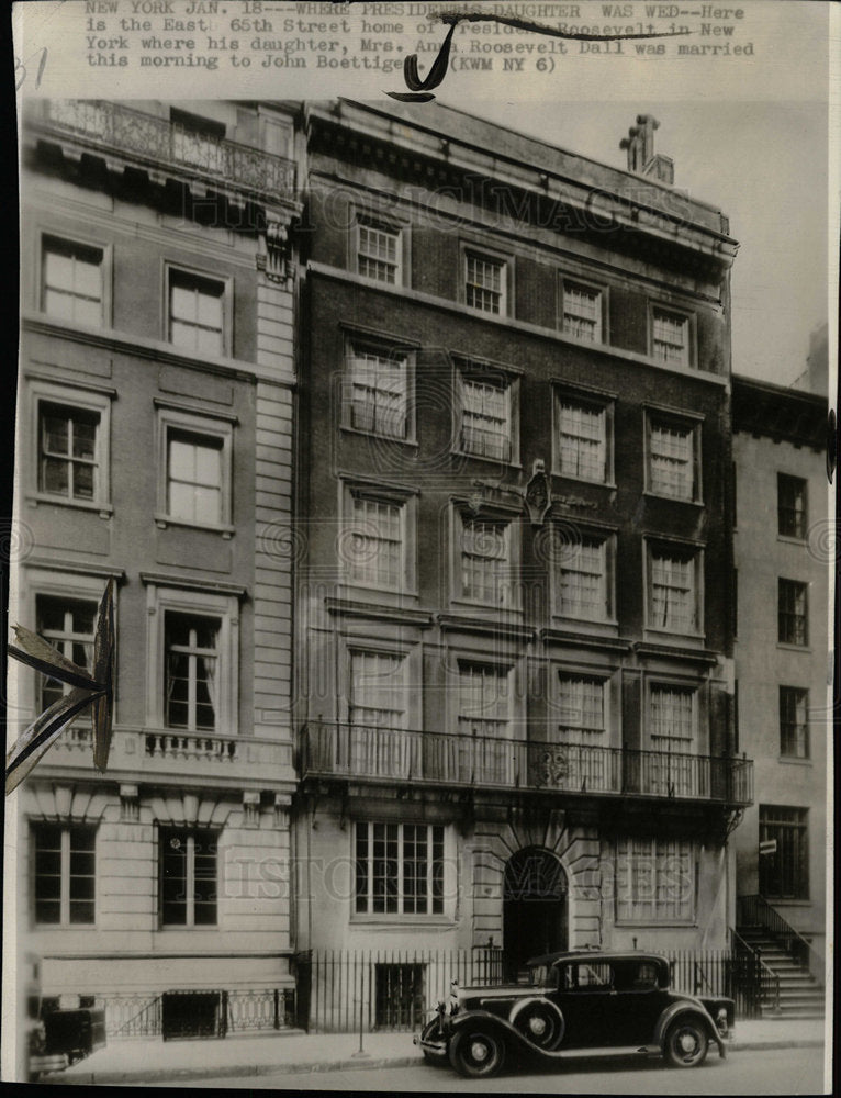 Press Photo Home of President Roosevelt in New York - Historic Images