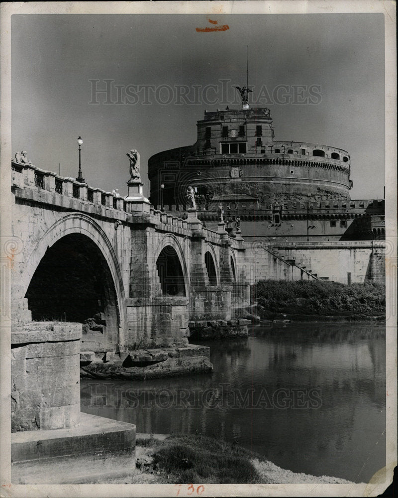 1958 Press Photo Castle San Angelo Rome Italy - Historic Images