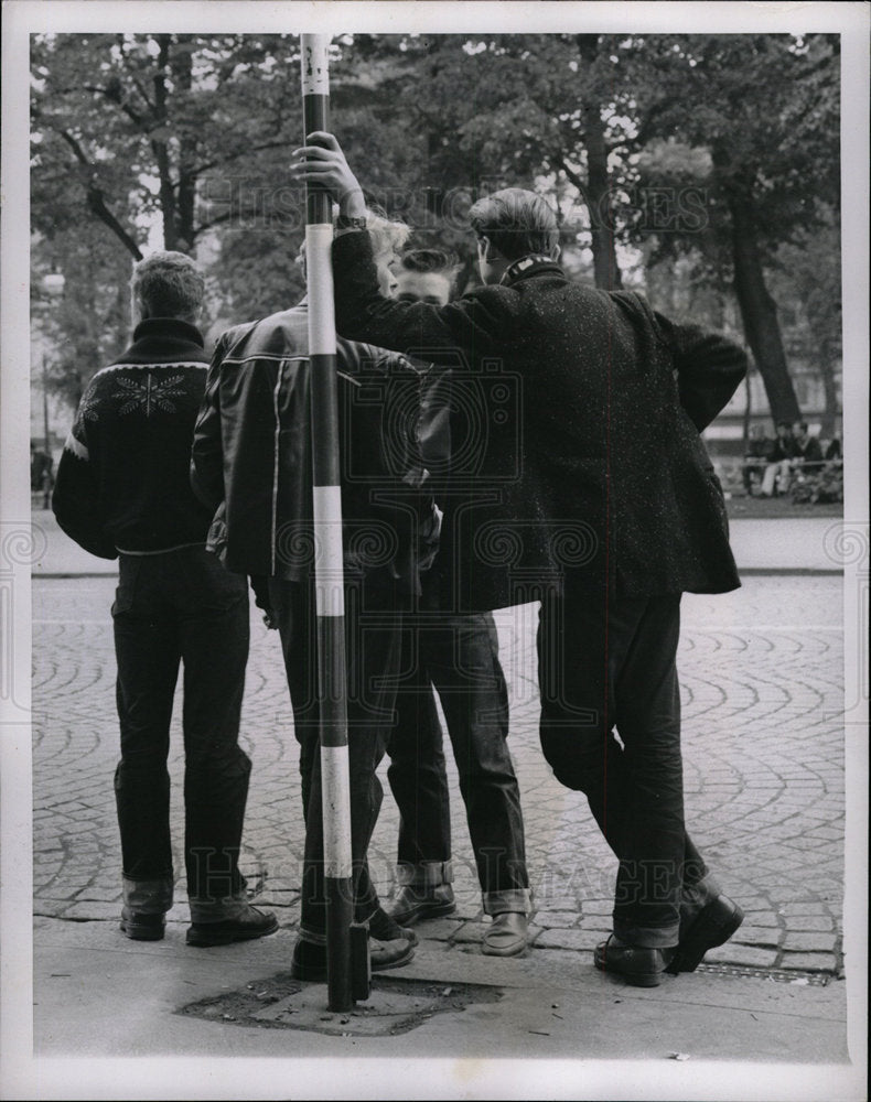 1959 Press Photo Oslo Norway Gangs - Historic Images