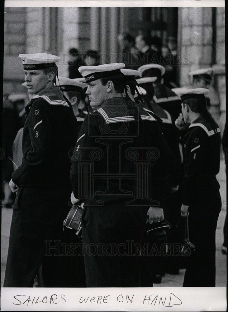 1967 Press Photo Konrad Adenauer Memorial Mass Navy - Historic Images
