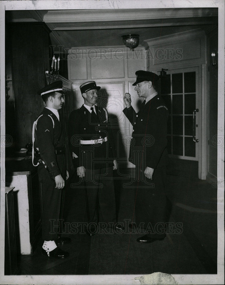 1951 Press Photo United States France Britain Guard - Historic Images