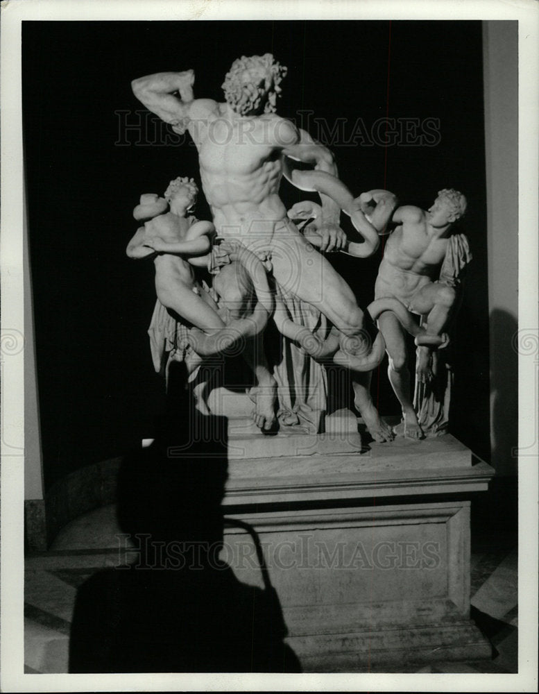 1976 Press Photo Famous Statue of Laocoon - Historic Images