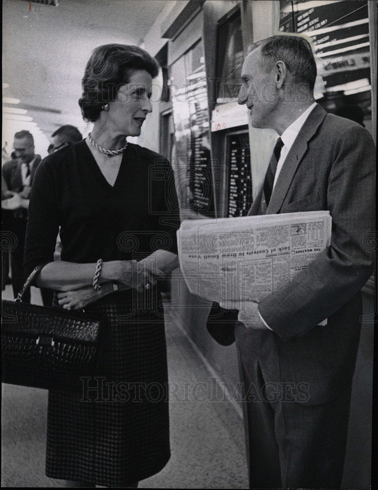 1964 Press Photo John &amp; Blanchette Rockefeller - Historic Images
