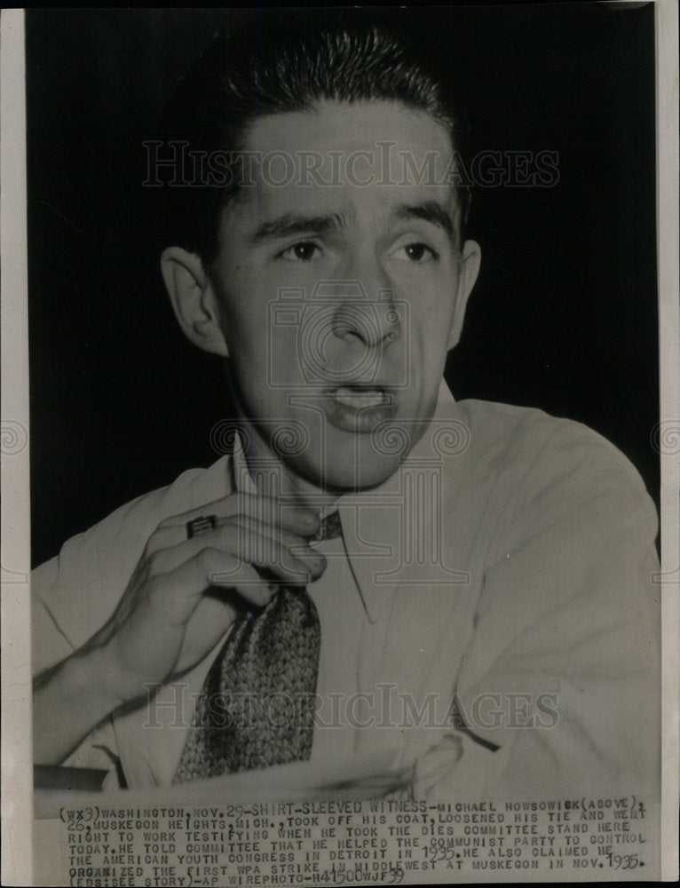 1935 Press Photo Michael Howsowick Dies Committee - Historic Images