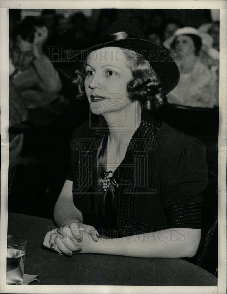 1938 Press Photo Sally Saunders Congress Committee - Historic Images