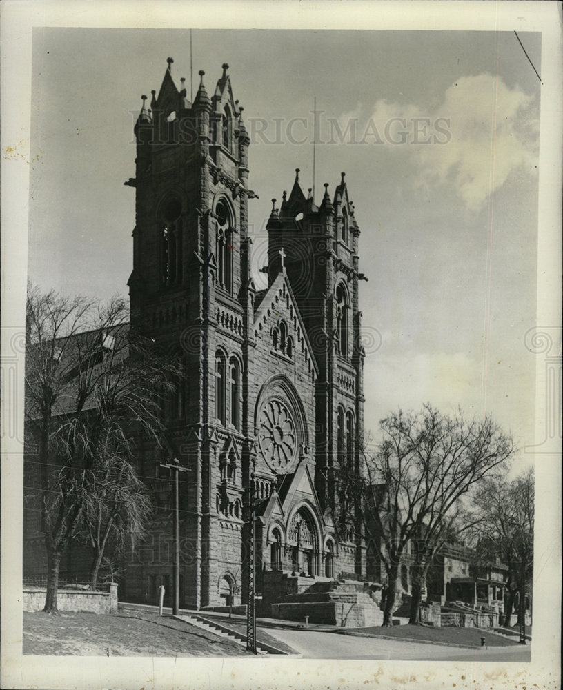 1948 Press Photo Salt Lake City Church Exterior - Historic Images