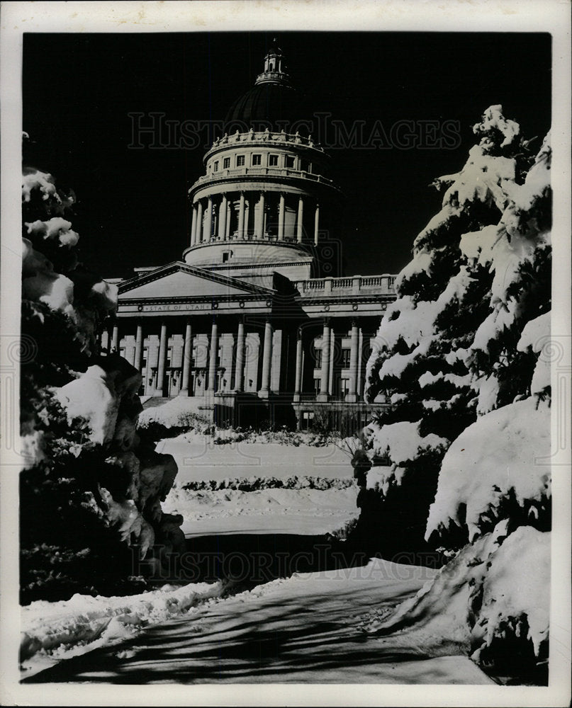 1948 Press Photo Winter Salt Lake City - Historic Images