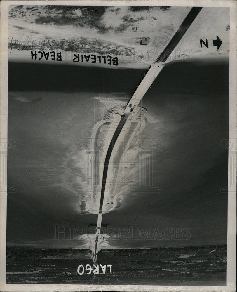 1950 Press Photo Belleair Beach Causeway - Historic Images