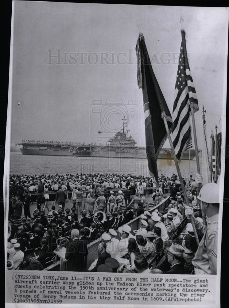 1959 Press Photo USS Wasp - Historic Images