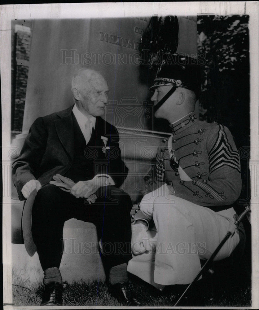 1954 Press Photo Major General Henry Clay Hodges Meador - Historic Images