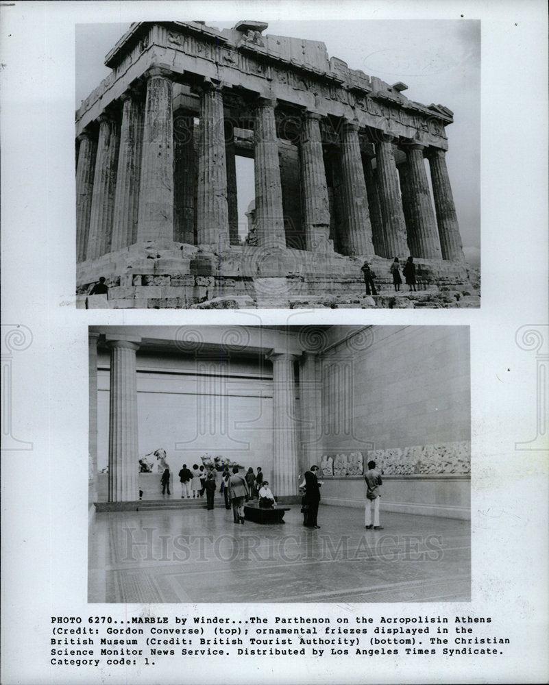 Press Photo Partheon Acropolisin Athens - Historic Images