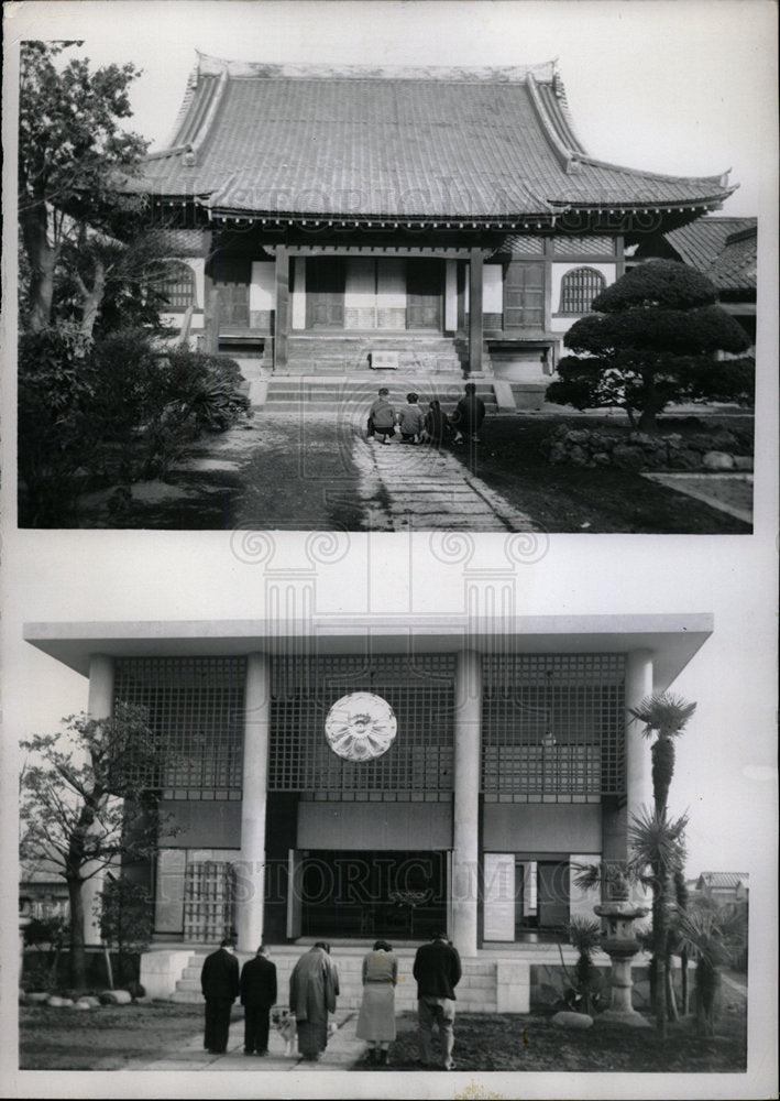 1953 Press Photo Buddhist Temple Architecture - Historic Images