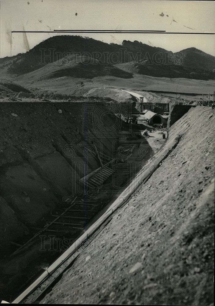 1936 Press Photo Denver waterway Moffat pioneer tunnel - Historic Images