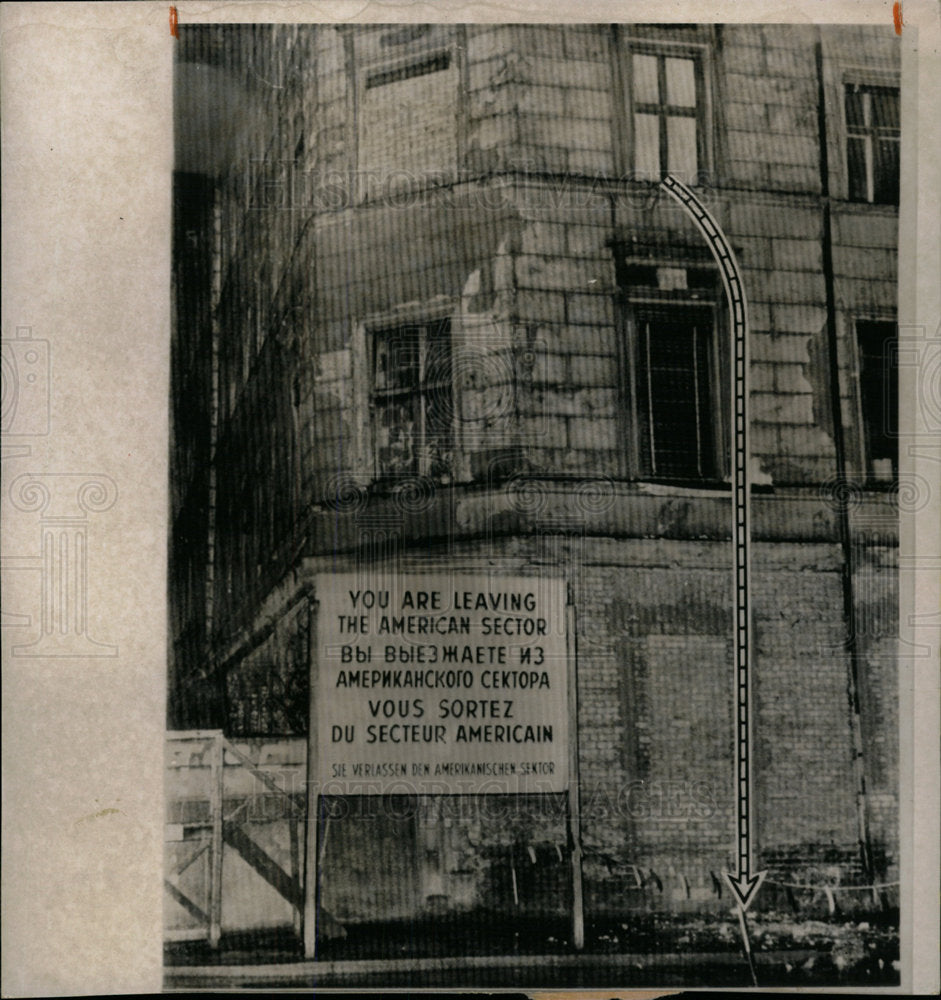 1964 Press Photo East Berlin Escape - Historic Images